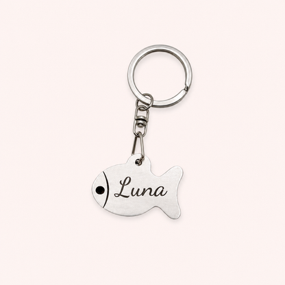 I Love My Cat Keychain