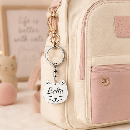 I Love My Cat Keychain