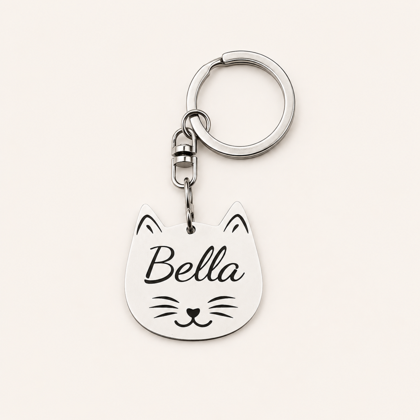 I Love My Cat Keychain