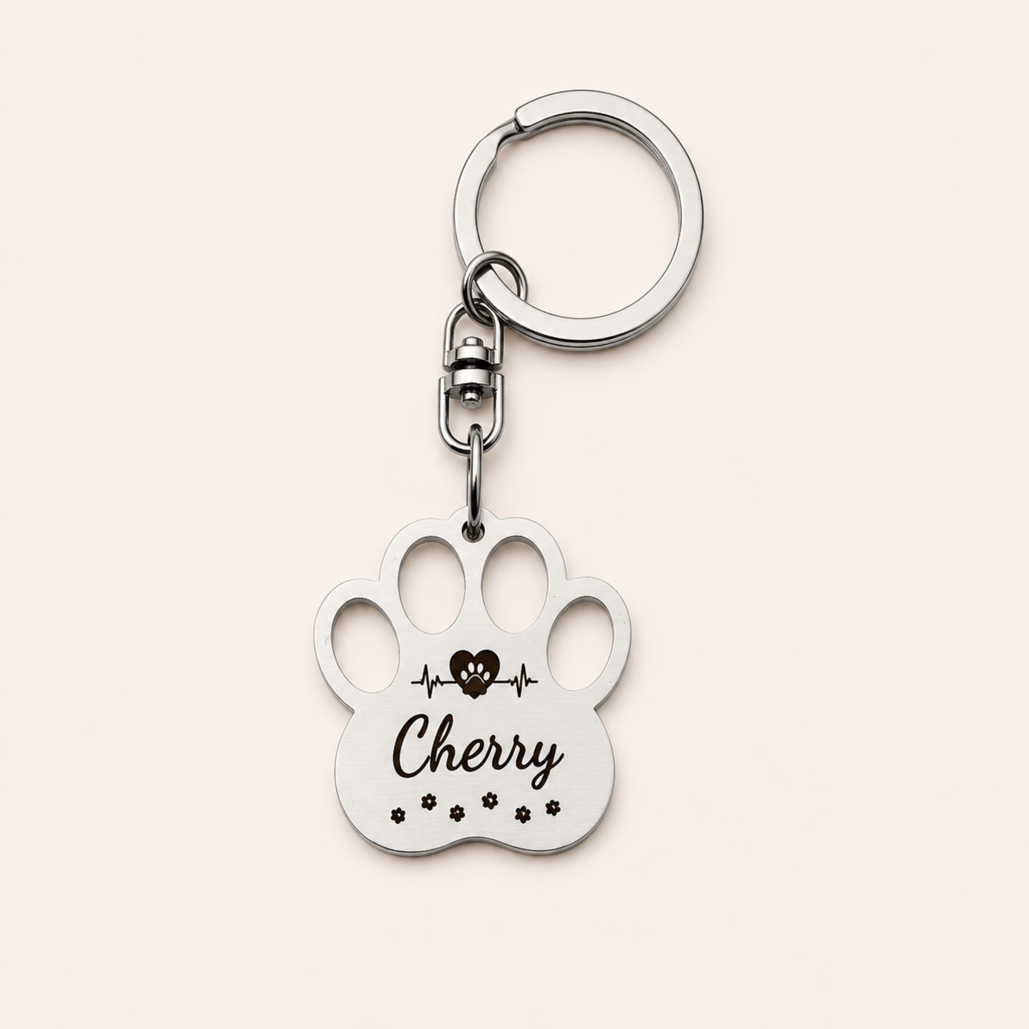 I Love My Cat Keychain