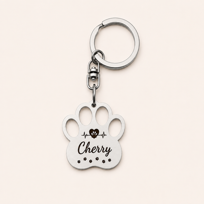 I Love My Cat Keychain